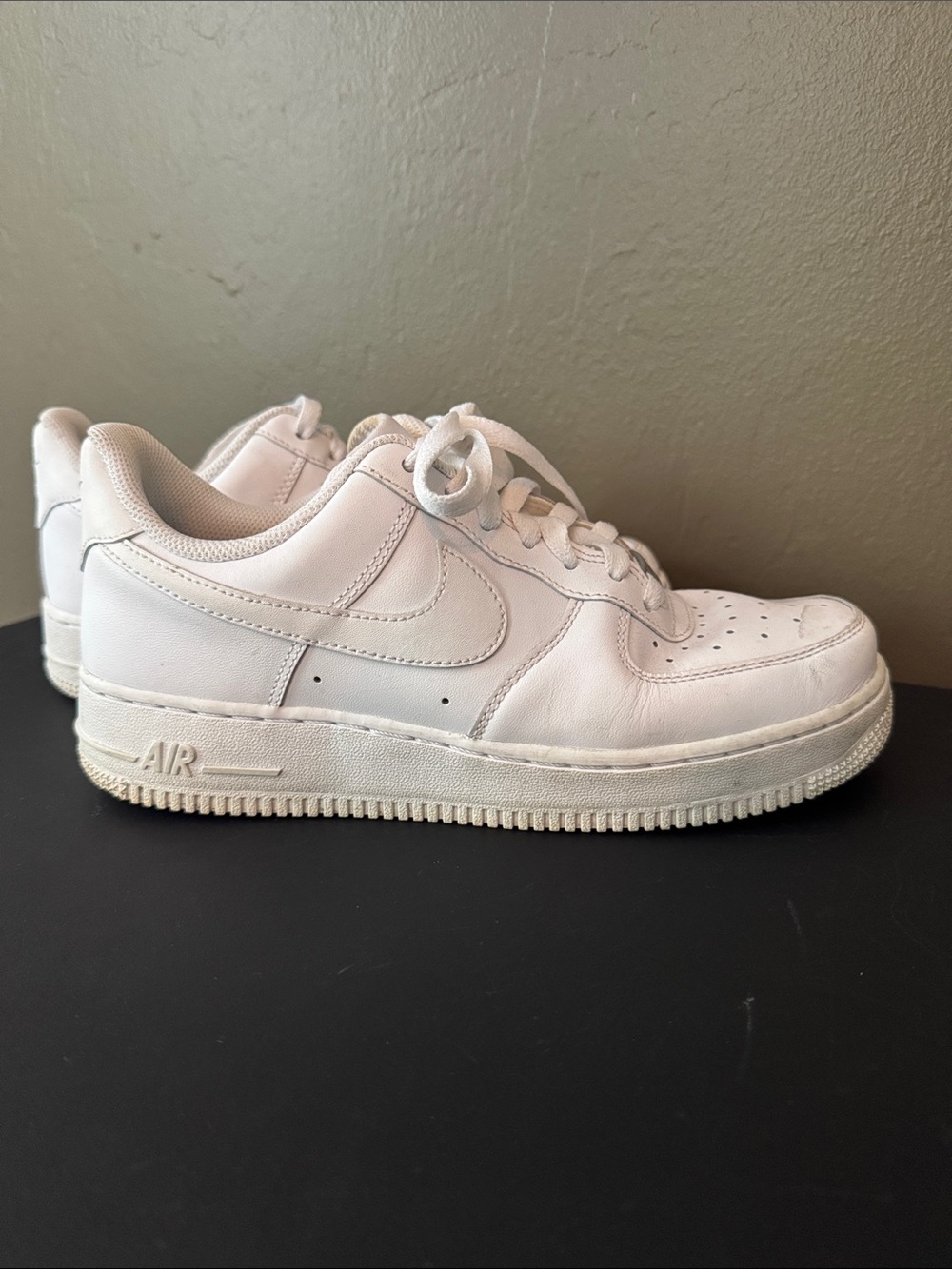 Nike White Low-Top Leather Sneakers